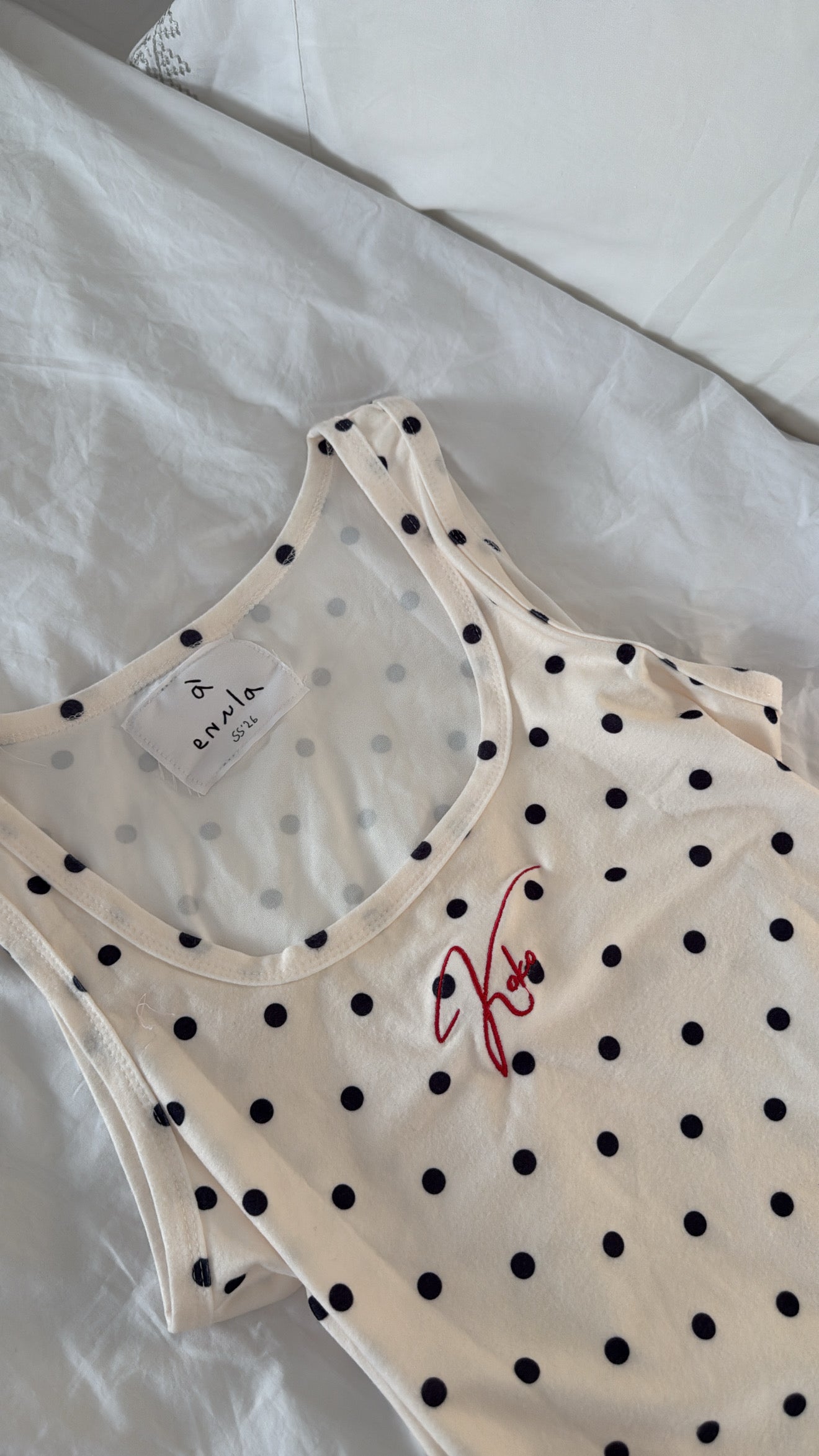 Polka tank top ๐๐ค๐