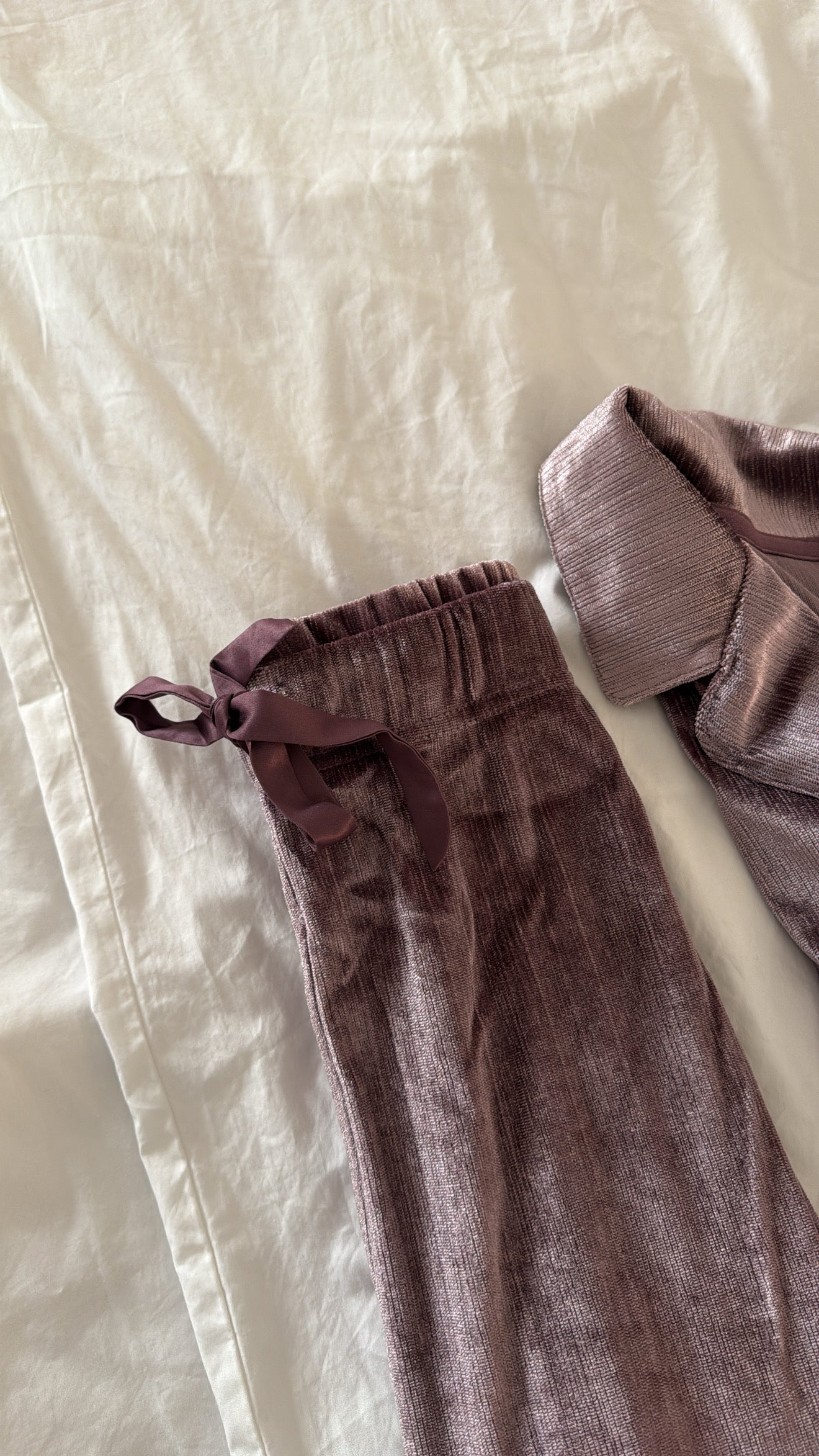 velvet glitter pj set 🔮