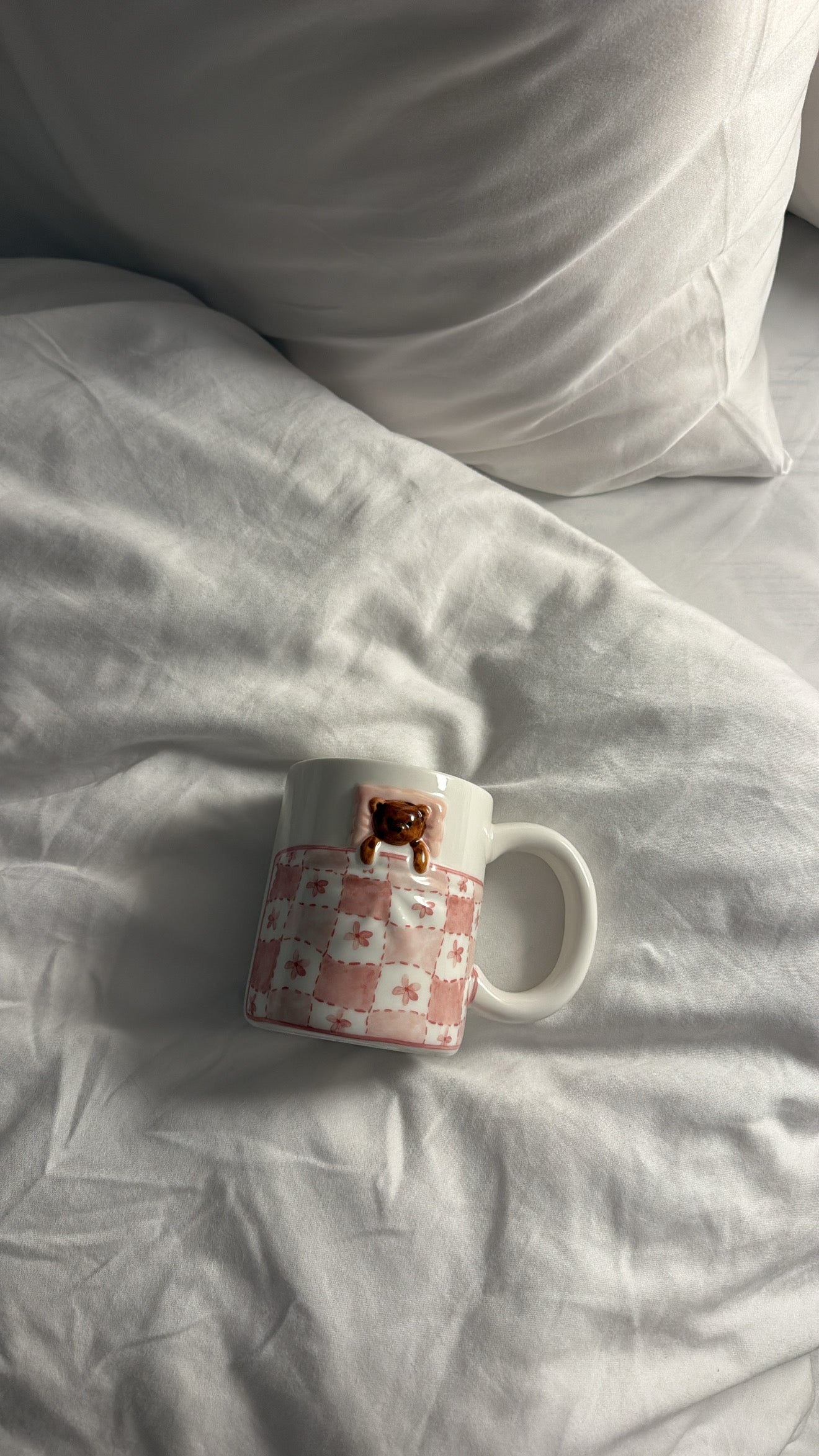 patterned teddy bear mug 🧸💖☕️