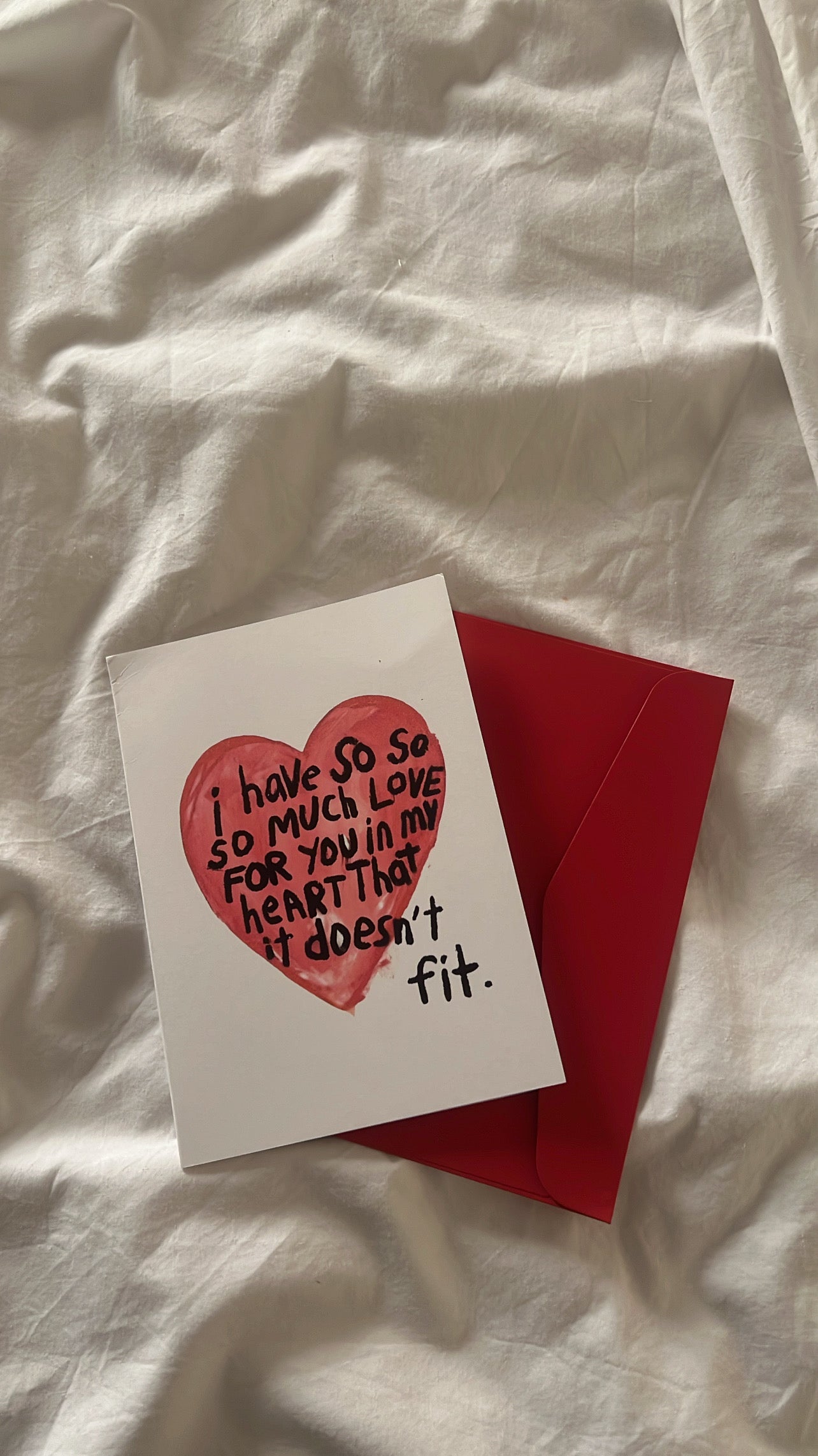 I have so much love for you card