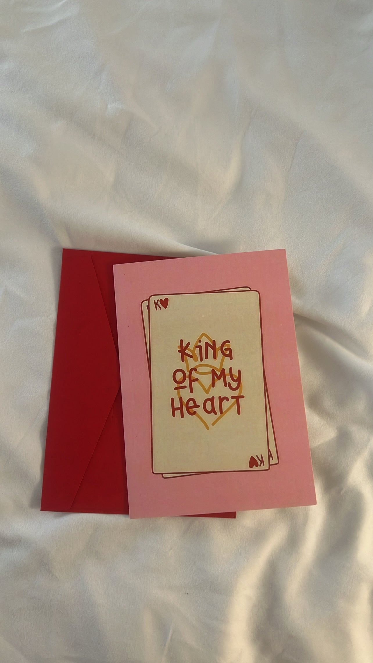 King of my heart card <3