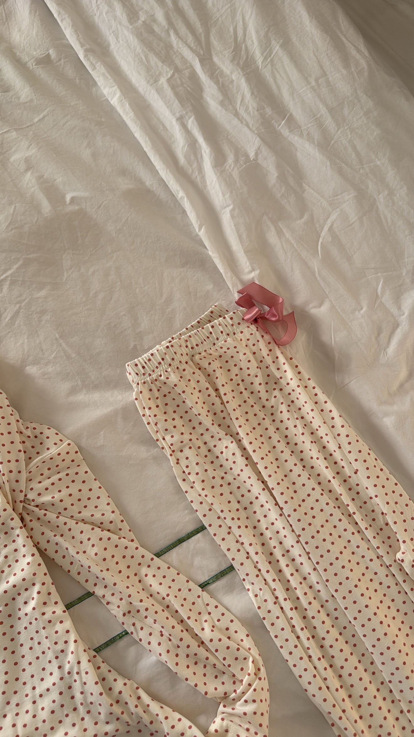 Pink polka pj set 💌💝🏰🎀