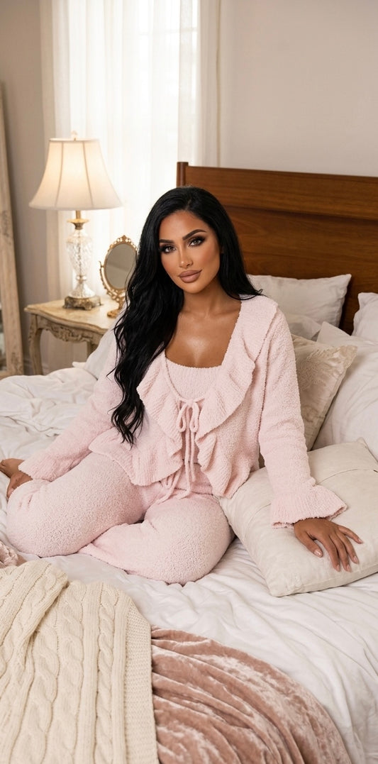pink teddy fluff set 🧸💝
