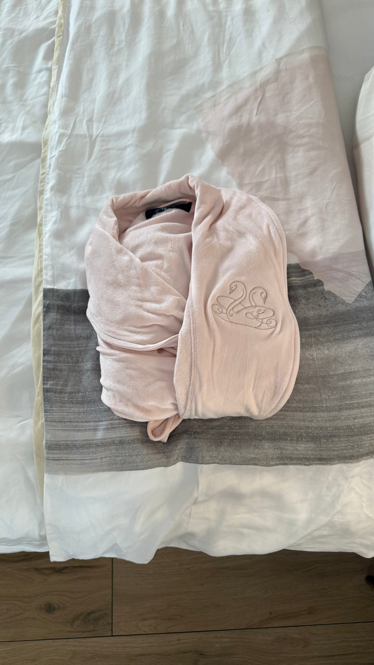 pink fluff robe (with initials) 🦢💖🏹