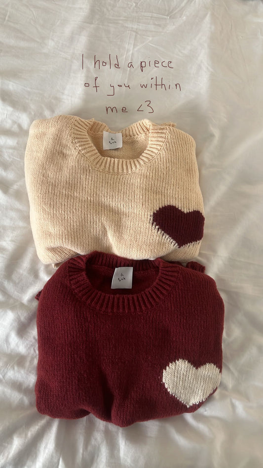 I hold a piece of u within me matching sweaters