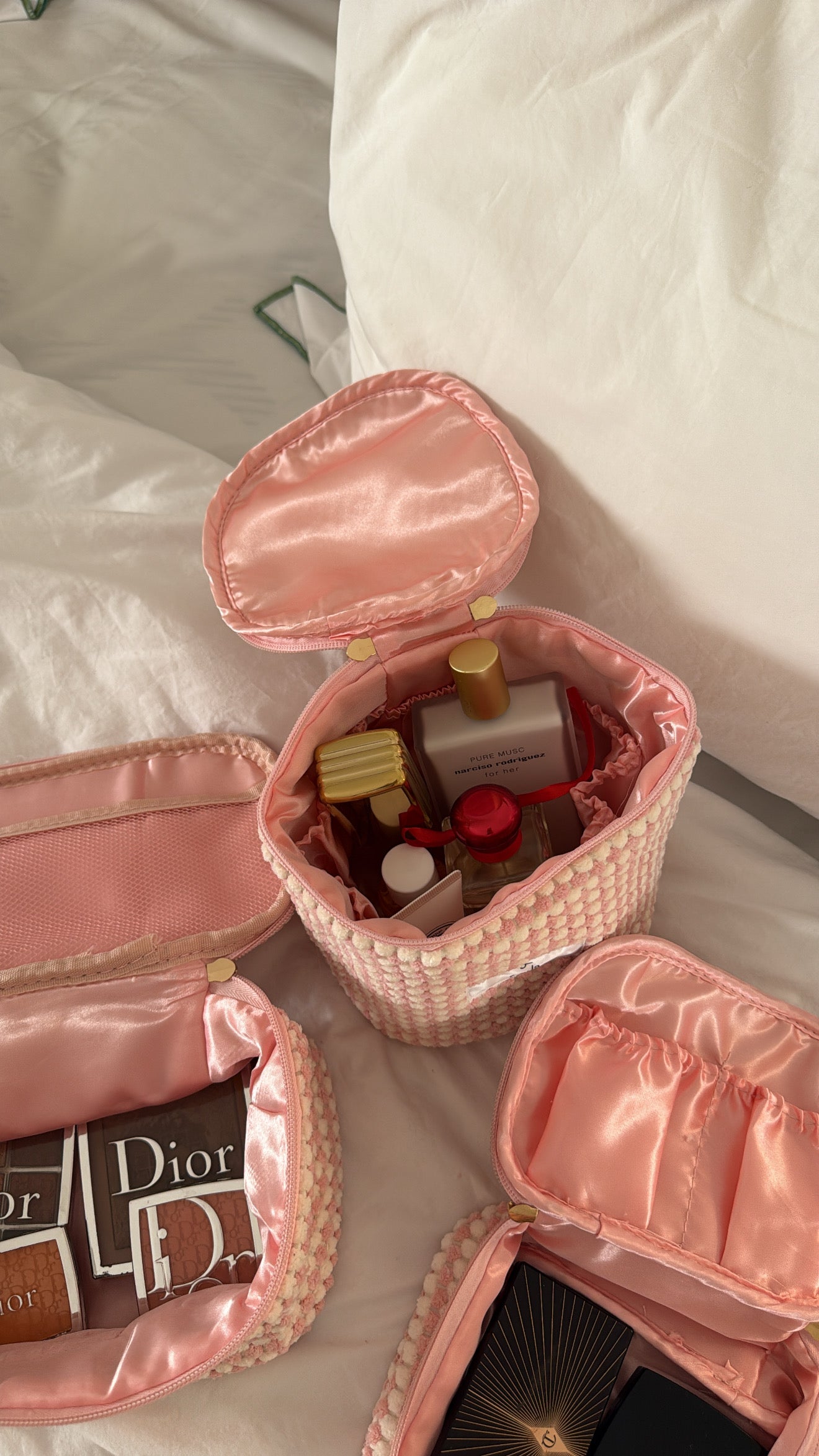 Woolen pink pouch set ˙✧˖°🐿️ ༘ 💝⋆｡˚