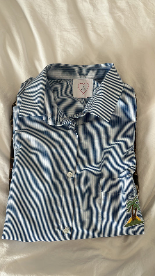 Classic blue stripped pajama