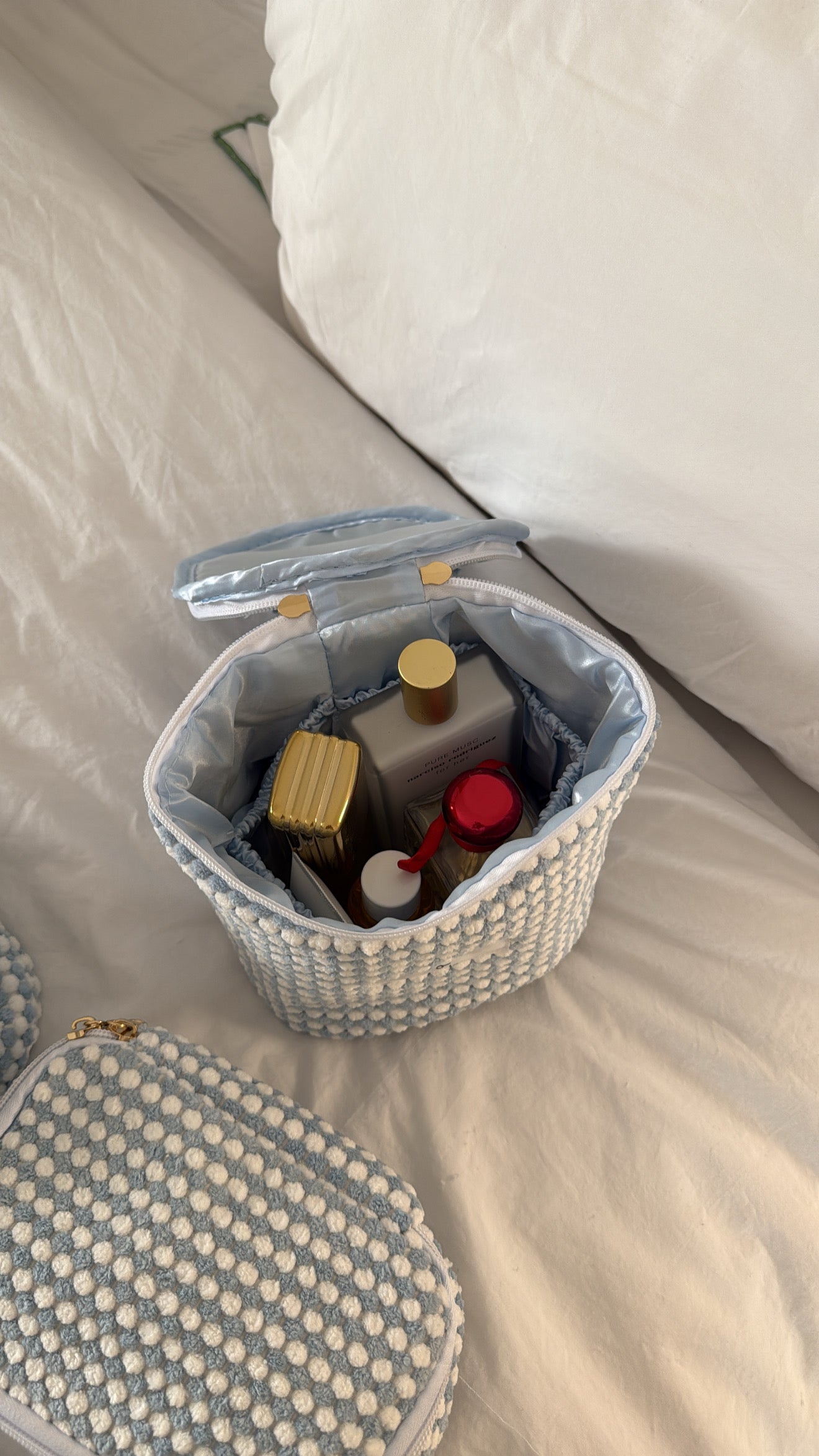 Woolen blue pouch set ˙✧˖°🐿️ ༘ 🩵⋆｡˚