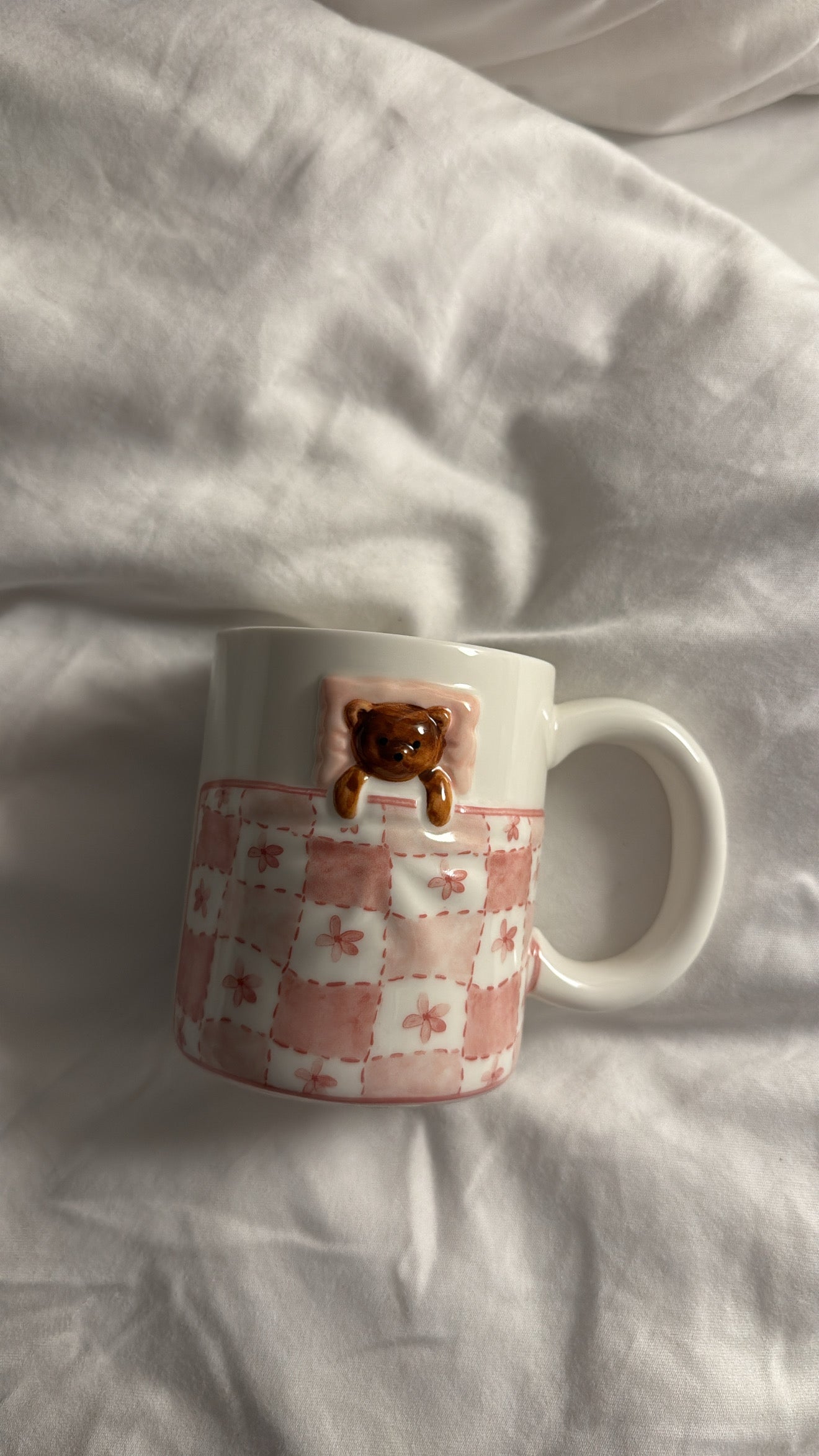 patterned teddy bear mug 🧸💖☕️