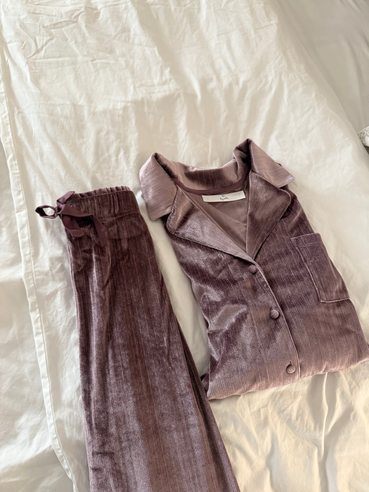 velvet glitter pj set 🔮
