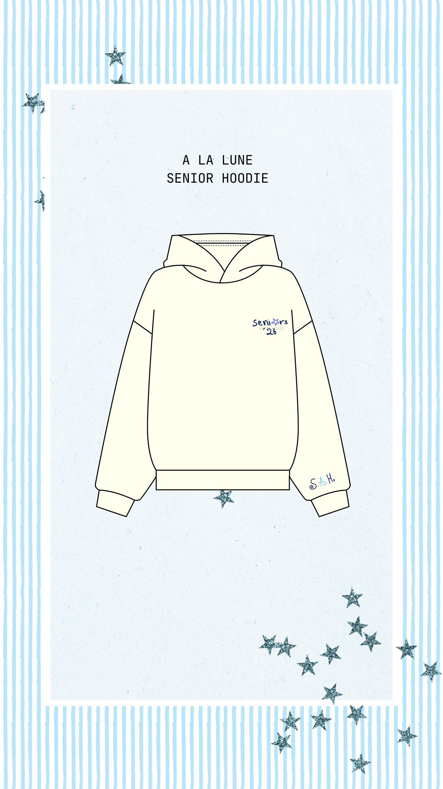 customized senior hoodie (printing)