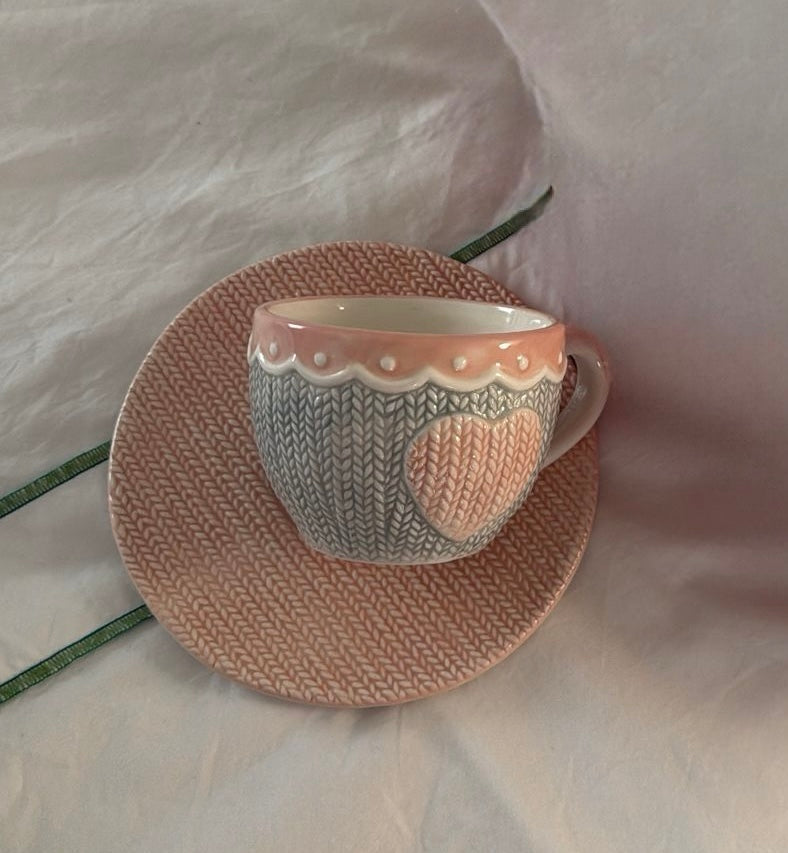 Knitted mug 🧶💖